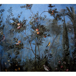 Oiseaux dans un verger