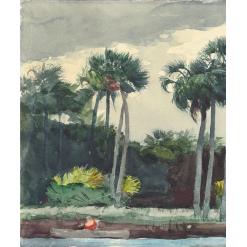 Cocotiers (1/2 panneau gauche)