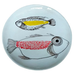 Poissons rouge et jaune