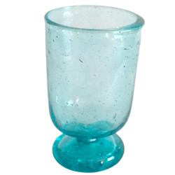 cruche égyptienne en verre recyclé soufflé à la bouche