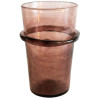 cruche égyptienne en verre recyclé soufflé à la bouche