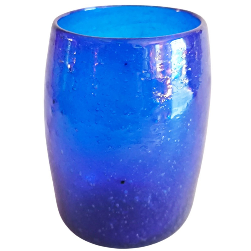 cruche égyptienne en verre recyclé soufflé à la bouche