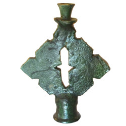 Bougeoirs émaillés vert
