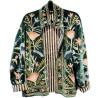 Veste velours brodée