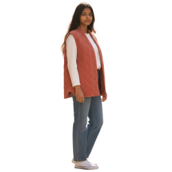 Veste sans manches en velours