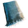 Plaid bicolore en lin
