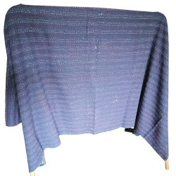 Plaid en coton vintage à décor floral coloré – Jeté de lit bohème
