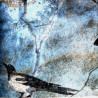 Libellule sur son nénuphar collection LIN fresque antique