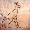 Libellule sur son nénuphar collection LIN fresque antique