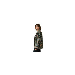 Veste velours brodée