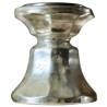 Bougeoir en verre mercurisé pour la table ou la cheminée. Hauteur: 25cm