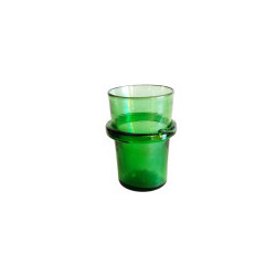 cruche égyptienne en verre recyclé soufflé à la bouche