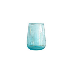 cruche égyptienne en verre recyclé soufflé à la bouche